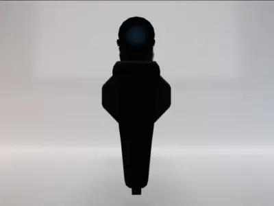 Heavy Sniper Rifle  Low-poly 3D model