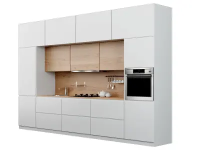 Modern Kitchen Set Free 3D model