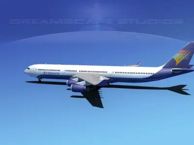 Airbus A340-600 Air Tours 3D model