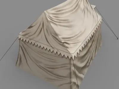 Big Tent Low-poly 3D model
