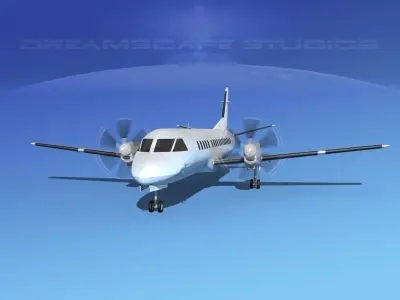 SAAB 2000 Unmarked 2 3D model