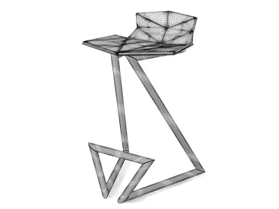 Z-Chair bar stool Free 3D model