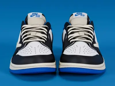 Fragment x Air Jordan Military Blue Low-poly 3D model