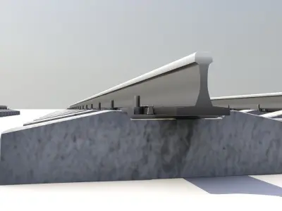 RailRoad way 3D model