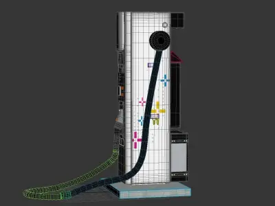 Electric Vehicle Charging Station EV GO Part 2 3D model