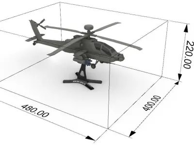 Apache AH-64 3D print model