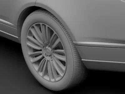 Range Rover Autobiography Hybrid 2018 wheel 3D model
