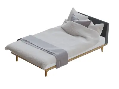 Masterwal Single Bed Free 3D model