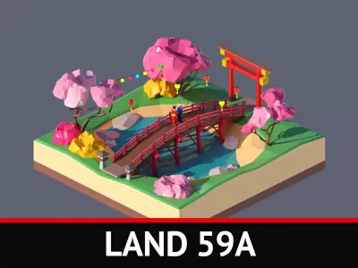 land 59A Low-poly 3D model