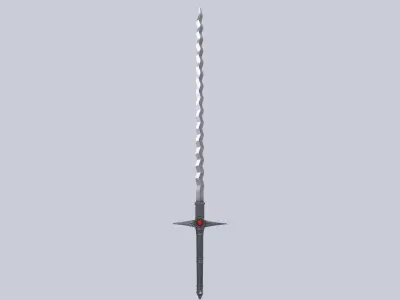 Flamberge Low-poly 3D model get