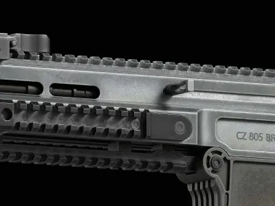 Bren CZ 805 A1 A2 Low-poly 3D model Low-poly 3D model