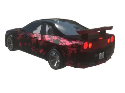 Nissan Skyline GTR Free 3D model