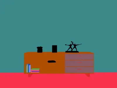 TV cabinet- Modular Furniture - Jakin Sideboard Free 3D model