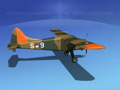 Dehaviland DH-2 Beaver RDAF 3D model