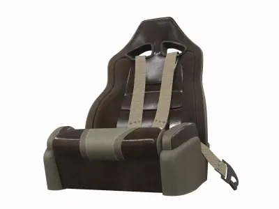 Car seat sport racing sr 6 3D model