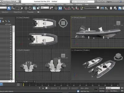 Northstar Tender Boat model 550 - 460 3D model