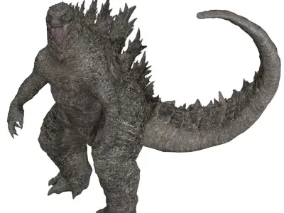  Godzilla Rig model Low-poly 3D model
