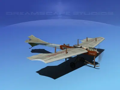 Antoinette Monoplane V01 3D model