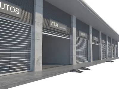 Workshop Building 3D model