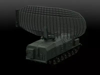 P-40 1S12 Radar Low-poly 3D model