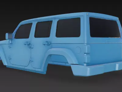 Jeep body 3d model 3D model