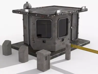 Guard booth 3D model