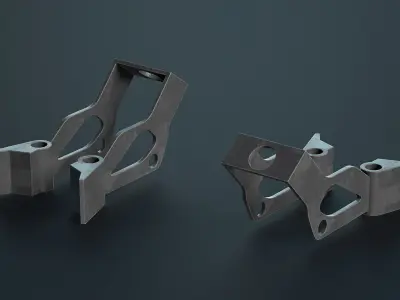 FPV Drone Parts Set Vol 2 Low-poly 3D model