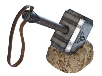 Mjolnir Hammer Replica 3D model