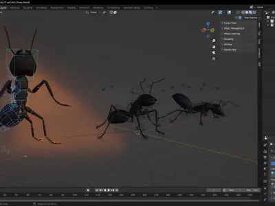 Insect Garden Mighty VR Myrmidon 3D Ant Mode Low-poly 3D model