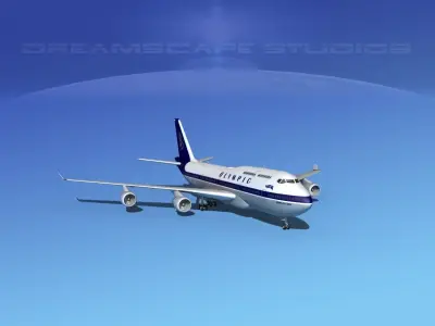 Boeing 747-400 Olympic Air 3D model