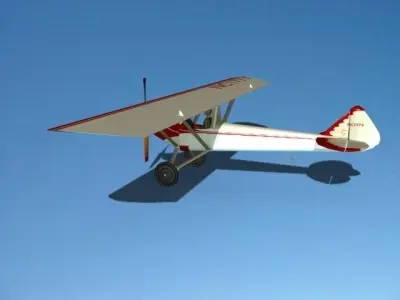 Heath Parasol Toy Plane 1 3D model