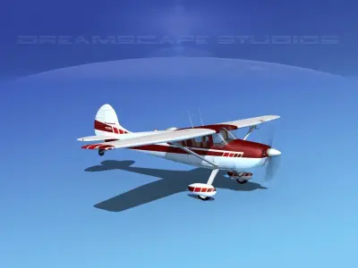 Cessna 170 V10 3D model