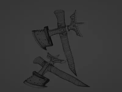 tomahawk Low-poly 3D model