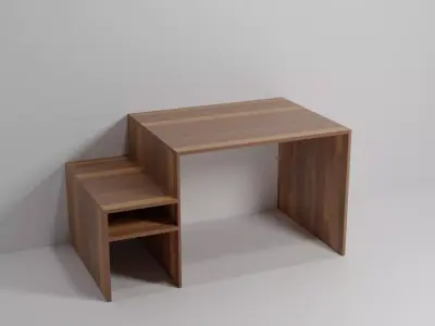 Modern PBR Computer Table  Free low-poly 3D model
