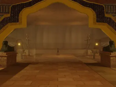 Ancient Egypt Palace Set 3D model