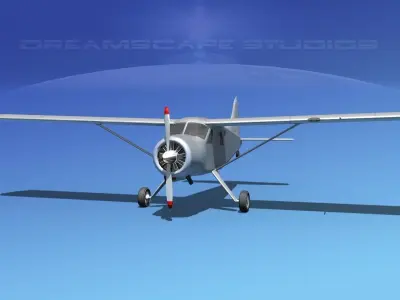 Dehaviland DH-2 Bare Metal 3D model