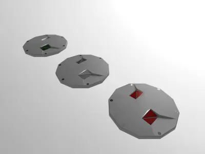 Airport Centerline Edge Stop Bar Lighting Free 3D model