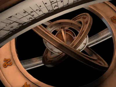 Compass graphic 3D model