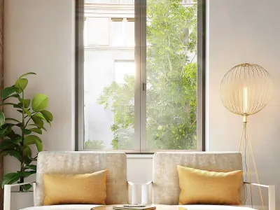 Office interior 3D model