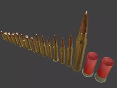 Ammunition Pack Low-poly 3D model  Low-poly 3D model