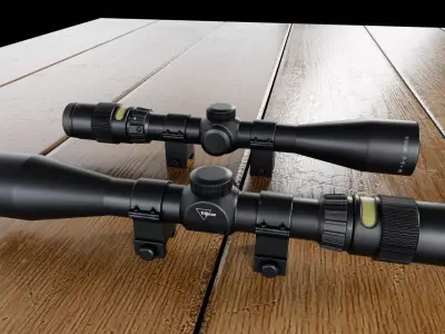 Trijicon AccuPoint scope Low-poly 3D model