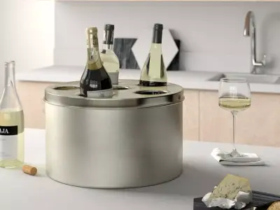 Coro Wilbert Stainless Beverage Tub Free 3D model