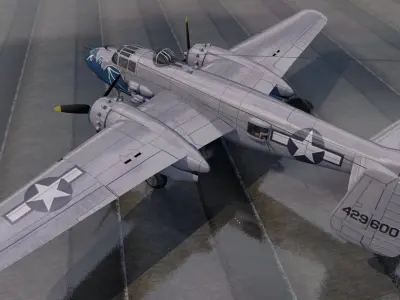 North American B-25J Mitchell - The Strafer 3D model
