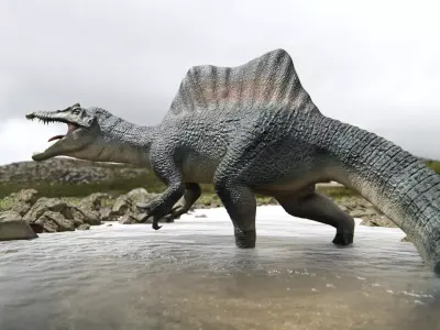 Spinosaurus Dinosaur Low-poly 3D model