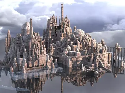 Ancient port city of the Ancients 3D model