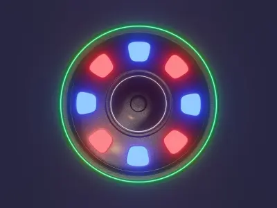 Spacial UFO - OVNI - Space Ship - Flying Saucer 3D model 2 3D model