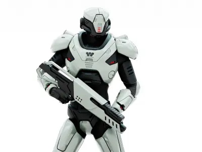 CYBORG SOL-20 Rigged for Unreal Engine - Unity - MIXAMO 3D model