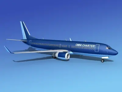 Boeing 737-800 Omni Charter 3D model