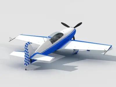 Extra 300L Racing Plane 3D model