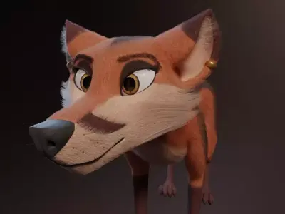 Nika Fox Version 2 Free 3D model